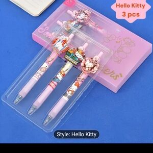 3pc Hello.kitty Copper Emblem Pens